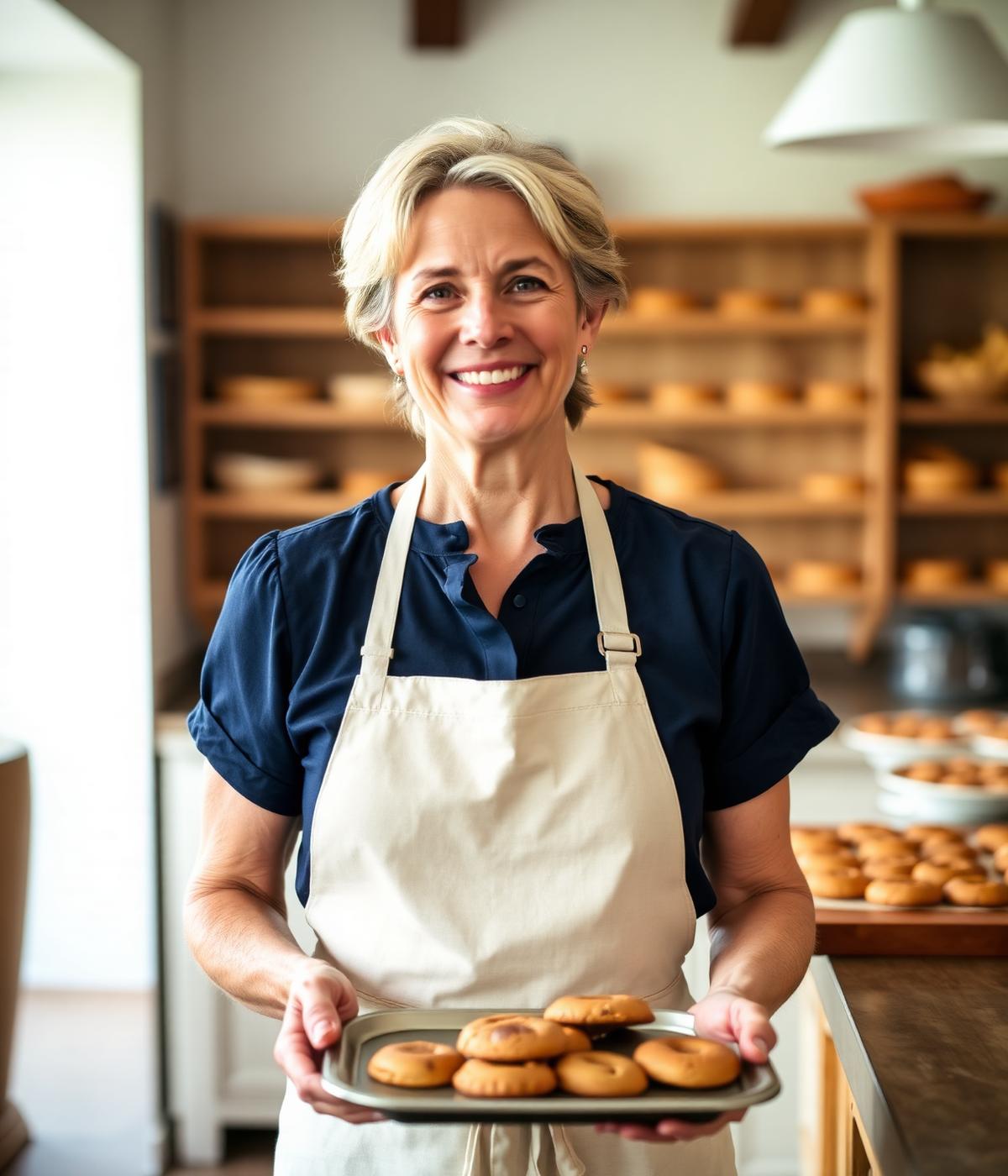 Sabrina Burgio in her Boerne bakery kitchen